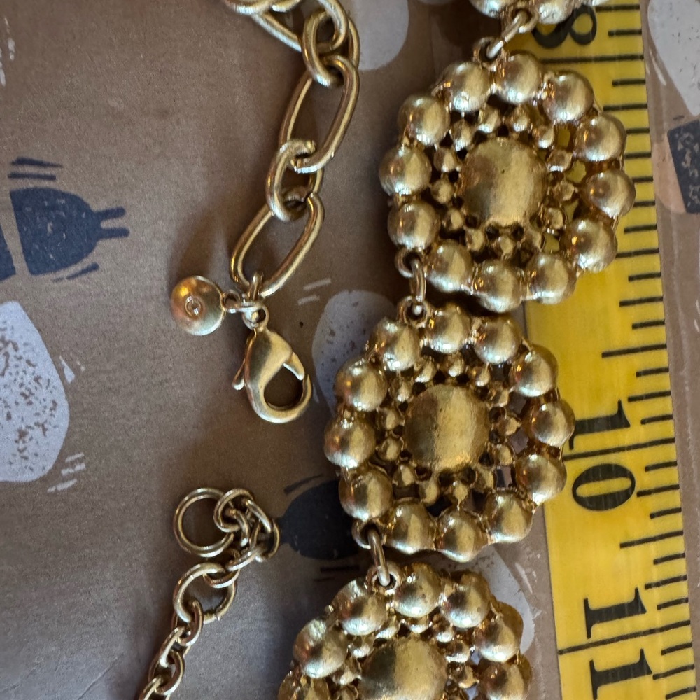 J.Crew Layered Circle Crystal Statement Necklace - image 4